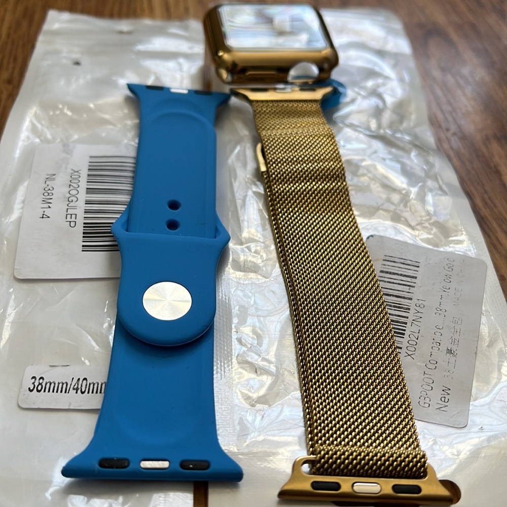 Apple Watch Bands 38/40 2 Pack Bundle and Watch Case NWT